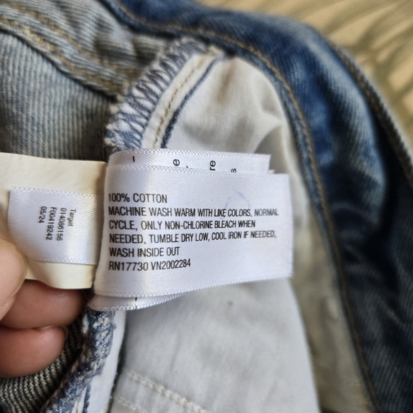 3/$25 Universal Thread Mid Rise 90s Baggy Blue Jeans Button Fly 8 Cotton Denim - Picture 9 of 11